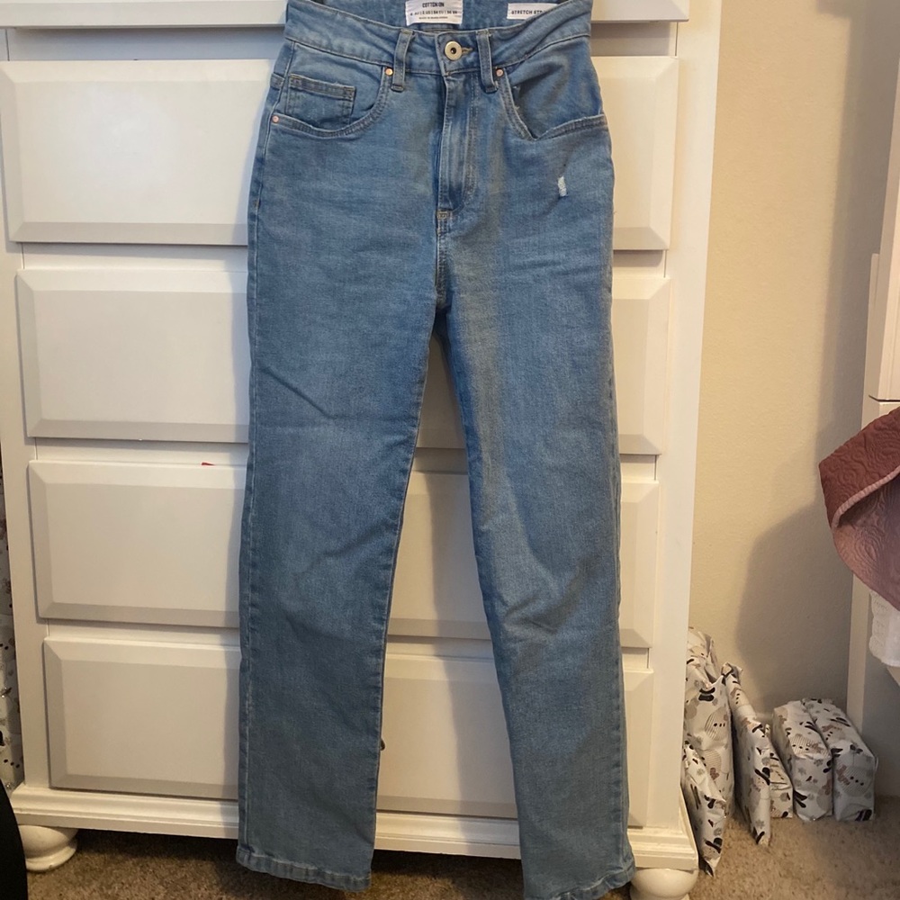 Stretch straight jeans